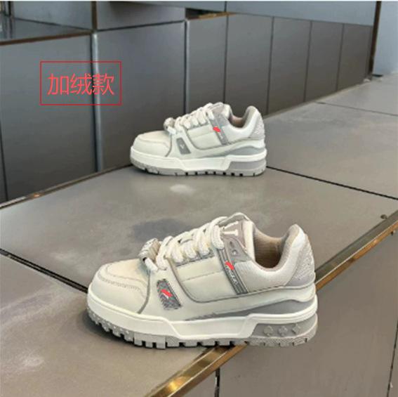 Little chubby ding board shoes, high-end super fire and naive big head casual board shoes ms