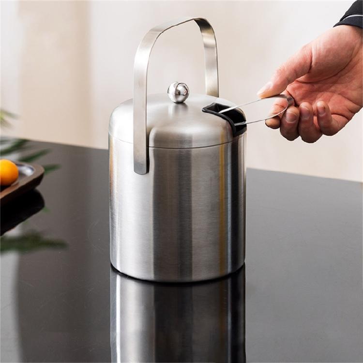 Multifunctioanl Ice Bucket and Tongs Set Practical Ice Caddies with Handle&Cover