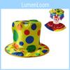Halloween Party Performance Hat Clown Polka Dot Top Hat Magic Jazz Hat High Top Hat