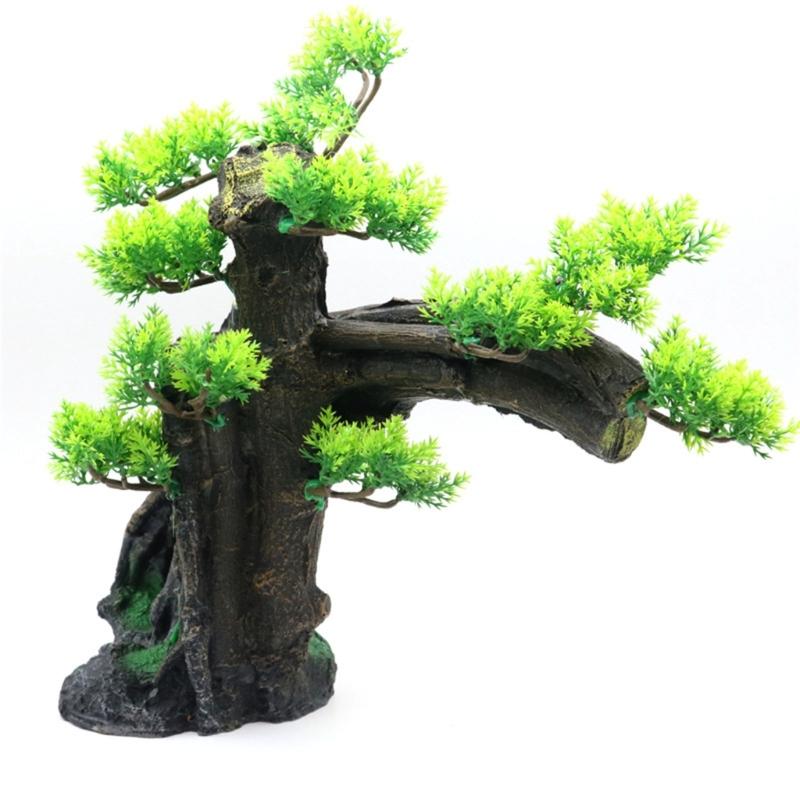 Landschaft Kiefernhaus Landschaft Aquarien Dekorationen für Aquarien Terrarium Garnelenhaus Antike Ornamente