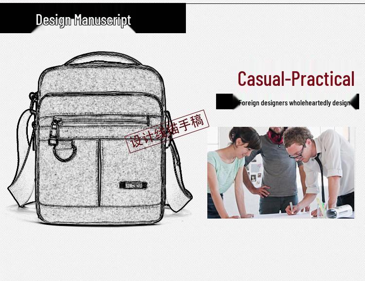 Mens Wearresistant Crossbody Bag Canvas For Outdoor Sports