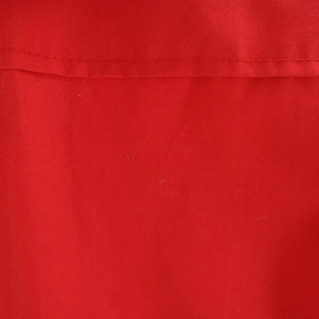 EURO WORK 70s 80s Vintage Snow Parka Half Button Jacket 14 Red Pullover Men's Used