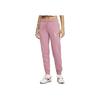 Nike Solid Color Elastic Waist Drawstring Cuffed Sports Pants Women Bottoms Pink DQ6768-667