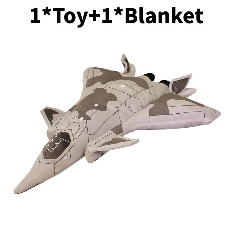 Shaped Plush Airplane Pillow Blanket Toy Stuffed Doll Decoration Gifts Kids