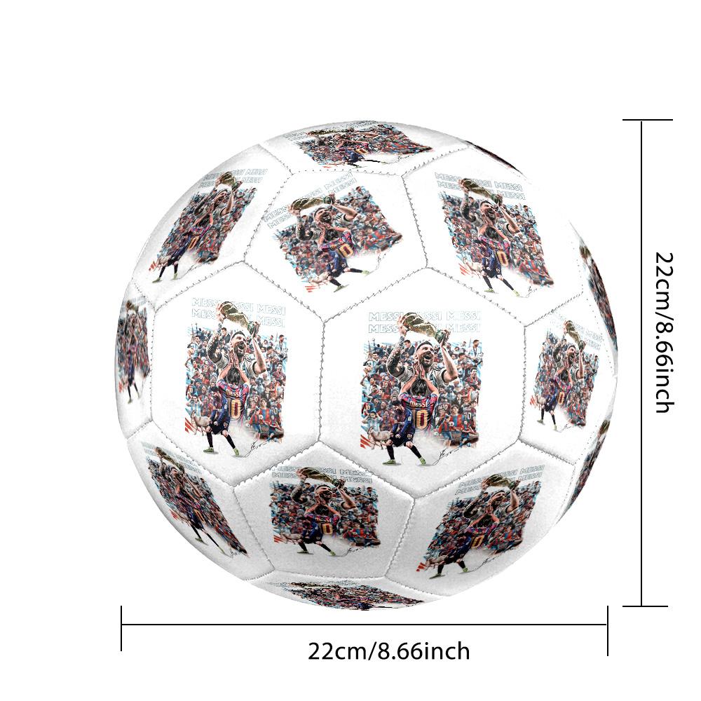 Messi 10 Number World Cup Champion Size 5 Soccer Ball Machinestitched Indooroutdoor Universal Football Ideal For Soccer Enthusiasts