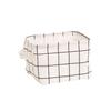Fabric Cotton Linen Storage Small Square Box Desktop Debris Storage Basket Storage and Sorting Portable Storage Basket Storage Basket