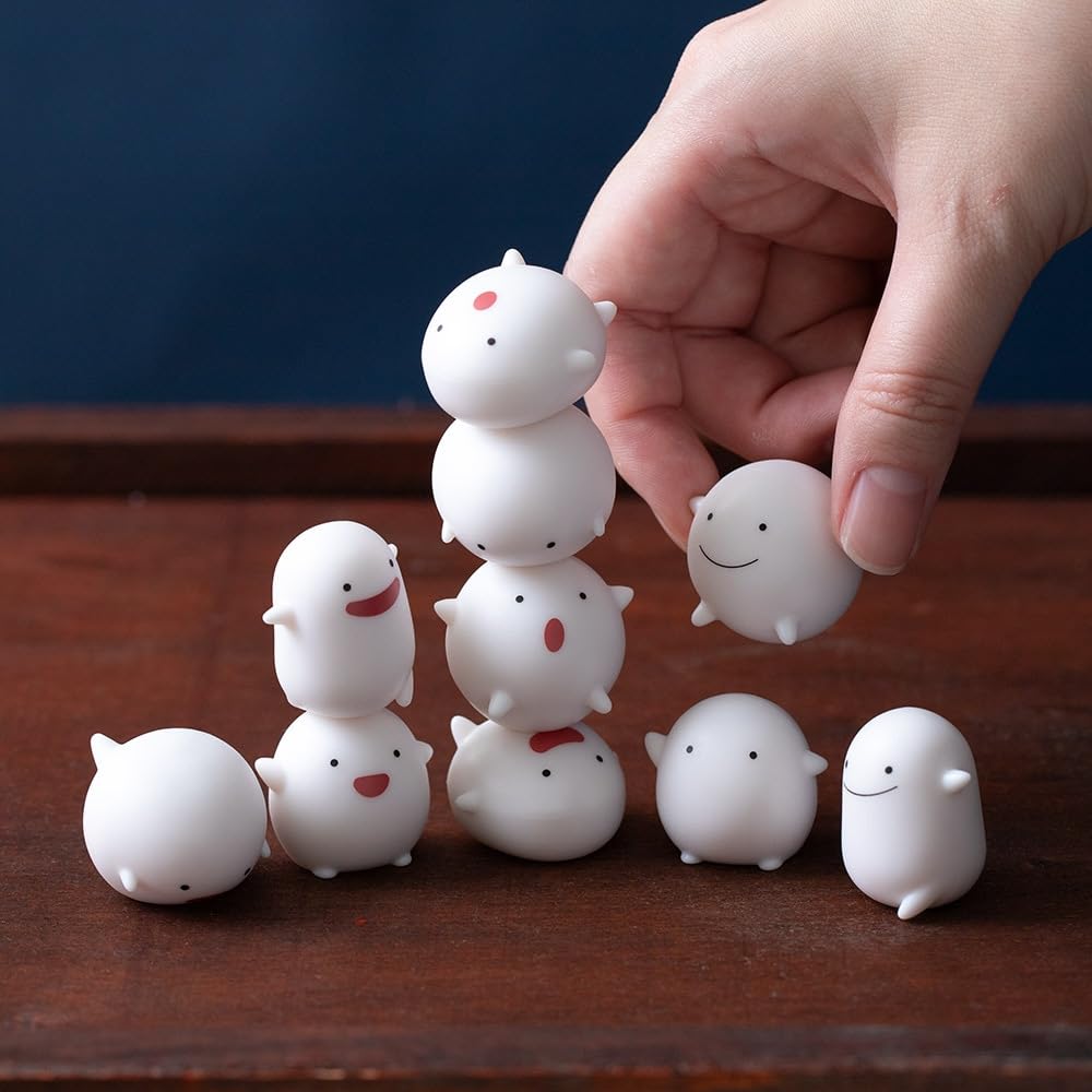 Ensky - Boy and Heron Strawberry Nose Character Assortment Set (NOS-88) Studio Ghibli Official Stackable Figures