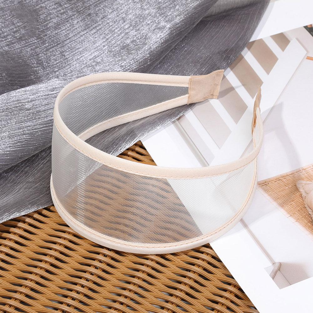 Non-Slip Mesh Headband Headwear Hollow Out Breathable Hair Band Women's Wide Side Hair Hoop Fashion Simple All-match Hairbands