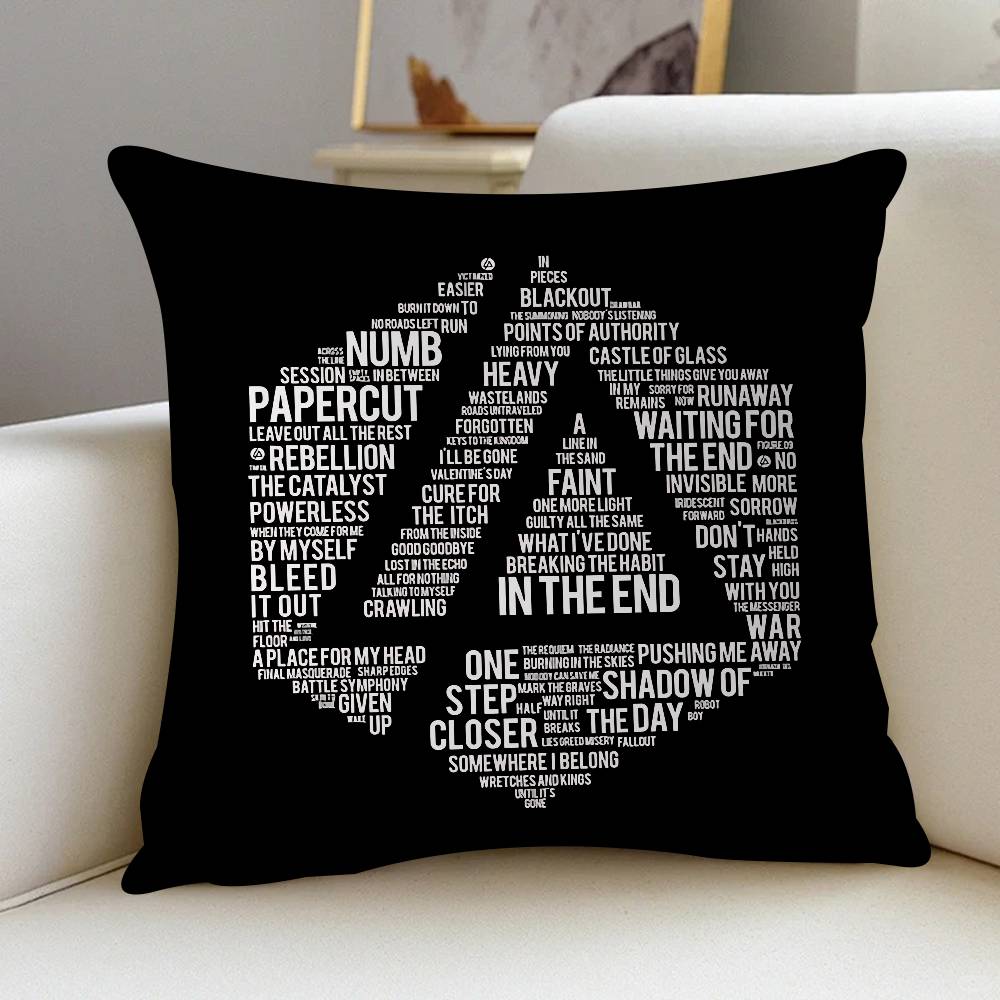Band L-Linkin Cool P-Park LOGO Kudde Gåvor Heminredning Sovrum Soffa Bil Kuddöverdrag Fodral 45x45cm