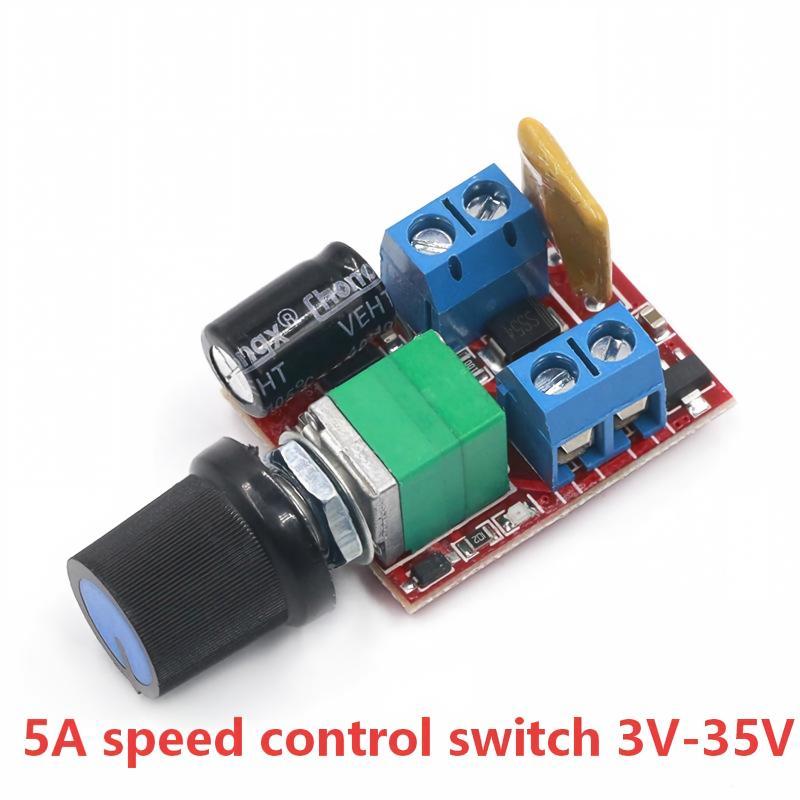 Pwm Dc Motor Speed Controller With Adjustable Knob Stable Performance Perfect For Diy Electronic Projects Motor Modification