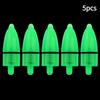 5/10pcs Fishing Bite Alarms Fishing Rod Bells Tip Clip Bells Ring Green ABS Fishing Accessory Outdoor Pole Fish Bites Indicators