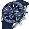 BY BENYAR Chronograph Analog 30M Water Leather Strap Quartz Blue and Perfect Gift for Men Men's Watch, Resistant, Simple, Stylish, Popular, Formal,
