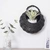 Rattan Flower Basket Willow Wall Hanging Flower Pot Creative Hand Woven Hanging Flower Basket Storage Basket Succulent Wall Hanging Flower Pot