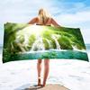 Waterfall Beach Towel Nature Scenery Bath Towel Portable Quick Dry Camping Travel Sport Spa Swimming Pool Towels Picnic Yoga Mat