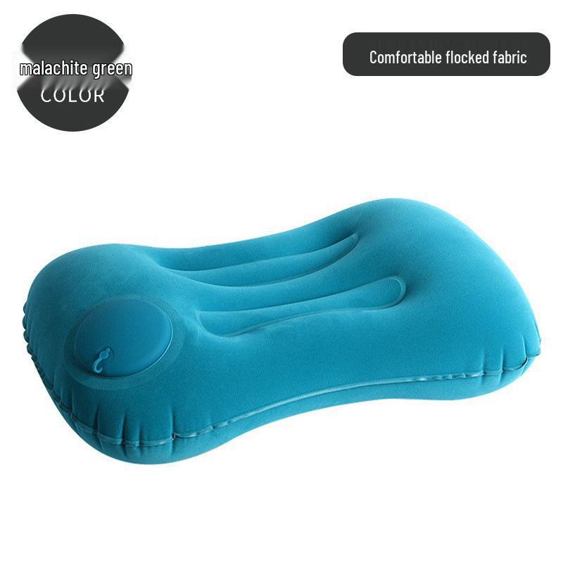 Automatic Inflatable Pillow: Portable Outdoor/Indoor Lumbar & Neck Support for Travel, Office Nap
