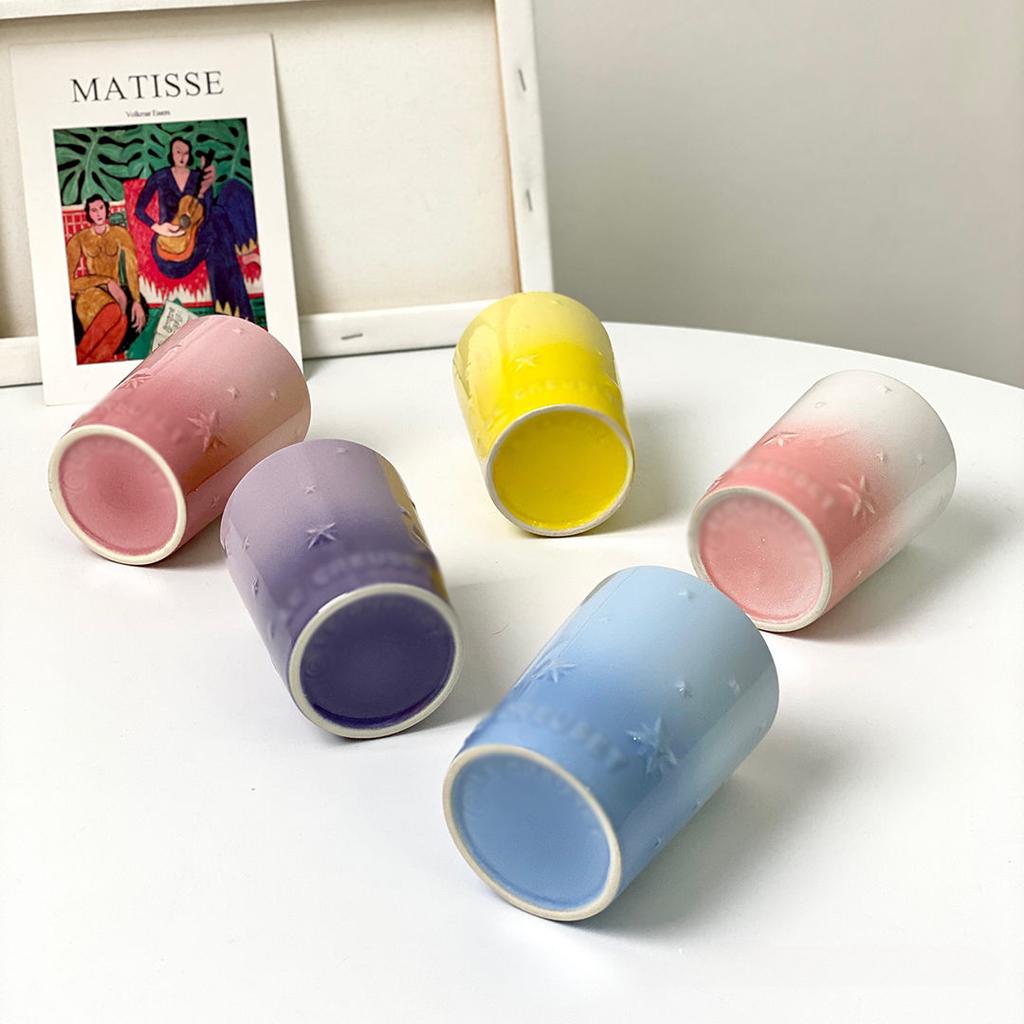 Star Mug, High-temperature Resistant, Portable Cup, Household Ceramic, High Aesthetic Value,Small Fresh Drinkware Coffee Cups