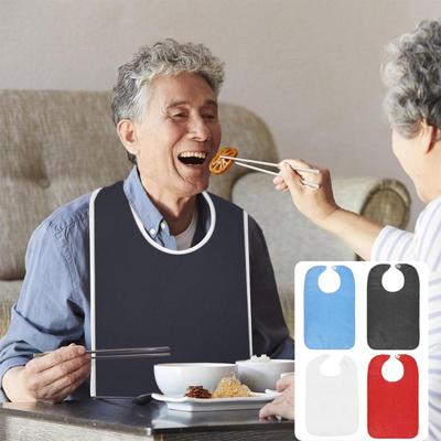 1pcs Anti-fouling Bib for Men and Women Adjustable The Elderly Apron for Eating When Sick Adult Specific Neck Care Bib