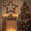 2M Christmas Decorations LED Ribbon Green Snowflake Trim Tree Garland For Xmas tree Home Party Holiday Festival Decor Set