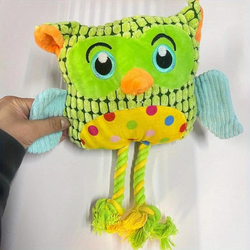 1pc Interactive Pets Toys Chessboard Owl Interactive Plush Toy Dog Teeth Grinding Interactive Training Pet Toys Dog Accessories