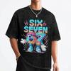 67 Brainrot Italian Meme Funny Six Seven T Shirt Washed 100 Cotton Street TShirt Retro Men Women Streetwear Summer Tops Tees