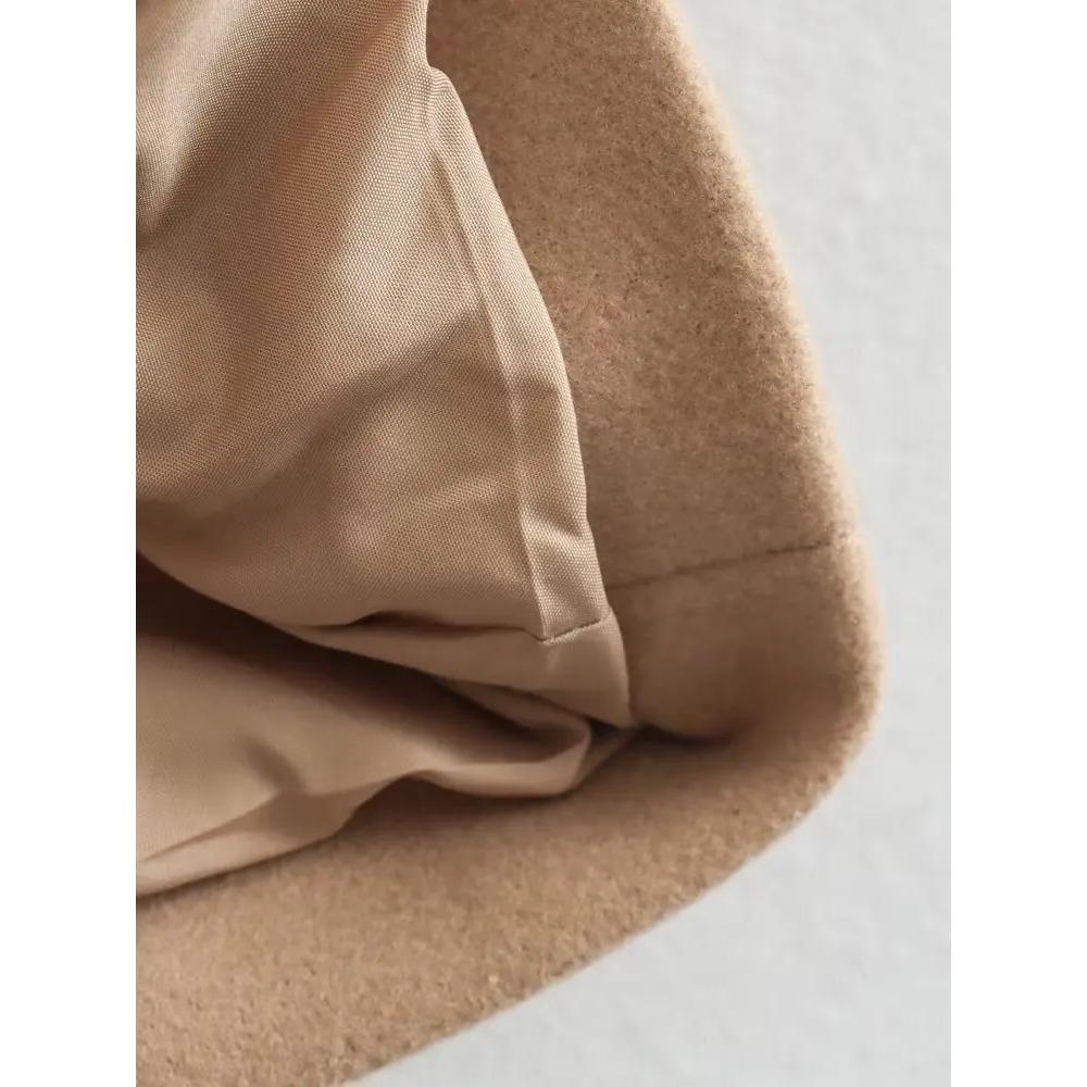 Gabardina larga de lana con botones y doble botonadura, versátil, informal, para otoño e invierno, nueva moda para mujer