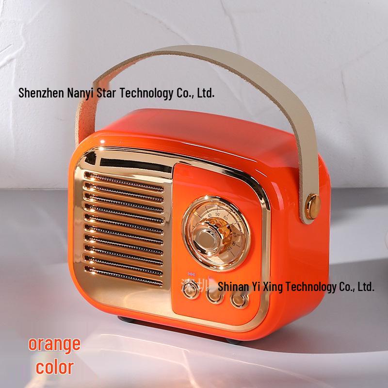 Retro Mini Portable Bluetooth Speaker with Card Slot - Wireless and High-Value Gift
