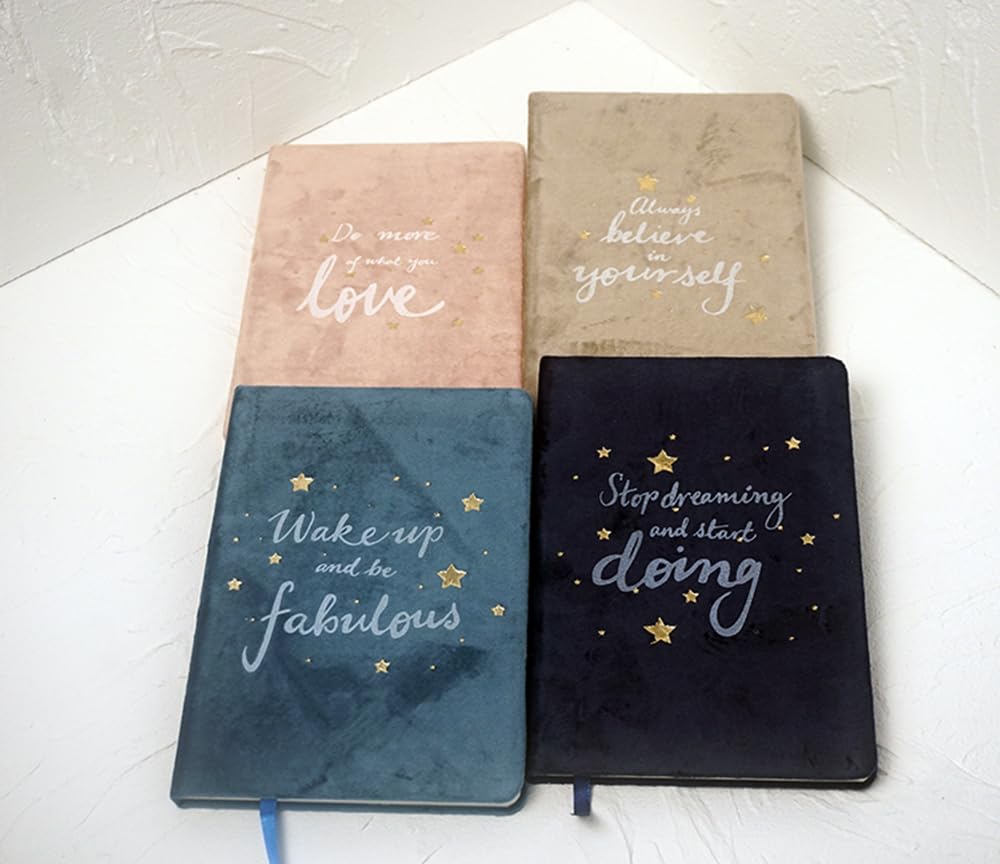 Clapoyis A5 Notebook, Horizontally Ruled, 14.5x21 cm, Stylish Hardcover, Blue