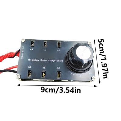 XT60 Eingangs-Balancer-Ladeplatine 1S Batterie-Adapterplatte 6 Ports für PH2.0 BT2.0 GNB27 1S FPV Outdoor-Aktivität