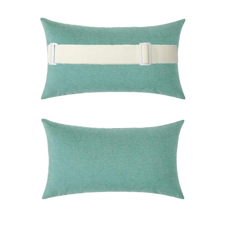 Weather Resistant Pillow for Patios Furniture Waterproof Lounge Chair Cushion with Insert  for Indoor and Outdoor Use
