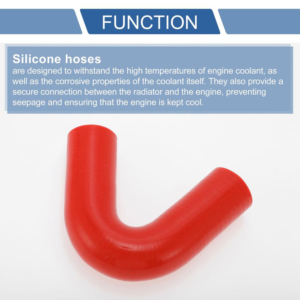 X AUTOHAUX [Inner Diameter 34mm Length 102mm] Silicone Hose Silicone