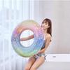 Rainbow Sequin Swimming Rings Pool Float Thickened Inflatable Water Toys For Beach Lake Pool