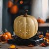 Twinkle LED Light Pumpkins with Timer Timer Lighted Sparkling Starry Night Glass Pumpkin for Home Bedroom Bathroom Hallway