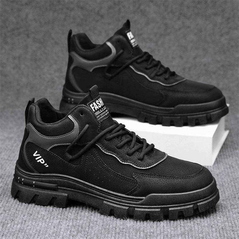 Men's casual boots soft sole anti slip Four Seasons work outdoor boots student sports boots fashion youth versatile trendy boots