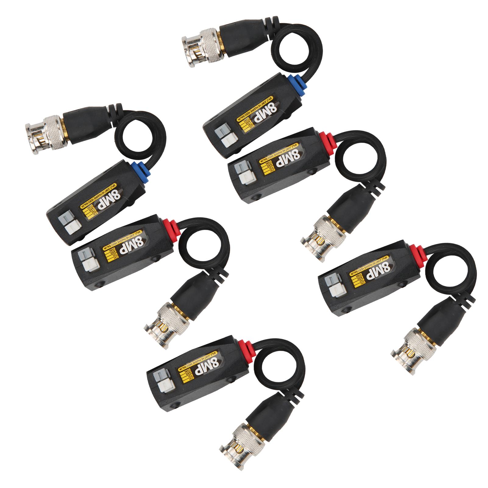 

6Pcs Video Power Balun 8MP Anti Thunder Transmitter for CVITVIAHDCVBS Transceiver