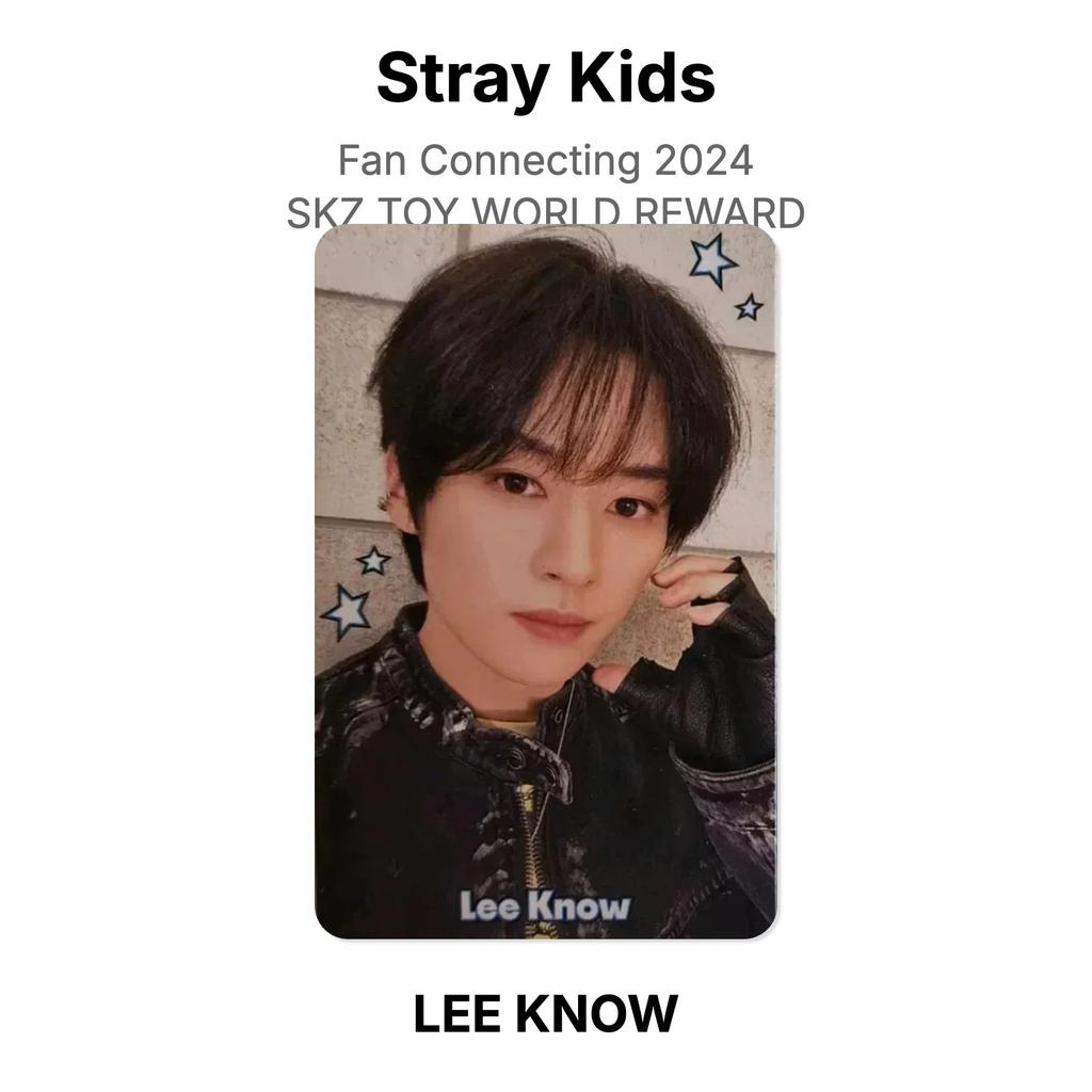Stray Kids Fan-Verbindung 2024 SKZ TOY WORLD BELOHNUNG Offizielle Fotokarte