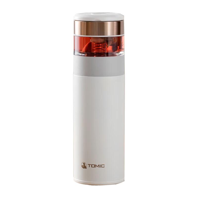 TOMIC TW60051Y Portable Silver Tea Infuser Thermos Mug 370ml