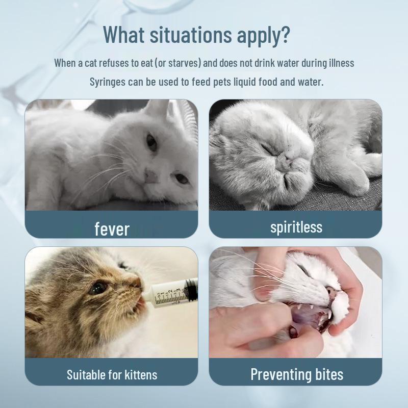 Pet Feeding Syringe & Water Dispenser for Cats and Dogs