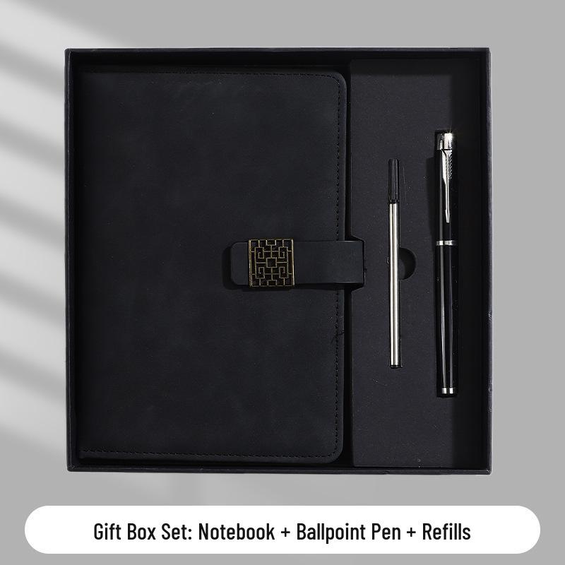 A5 Business Office Snap Button Notebook with Custom LOGO for Meetings