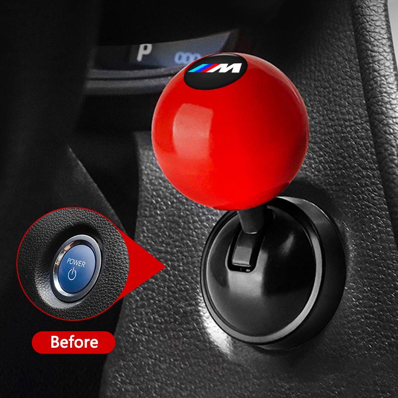 Car One-Touch Button Rocker Start Button Push Start Auto Ignition Button Cover For BMW M Performance M3 M5 M6 Power F10 F13 E30