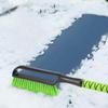27" Snow Brush & Ice Scraper For Car Windshield, Detachable Snow Scrapers With Foam Grip For Cars, Trucks, SUVs