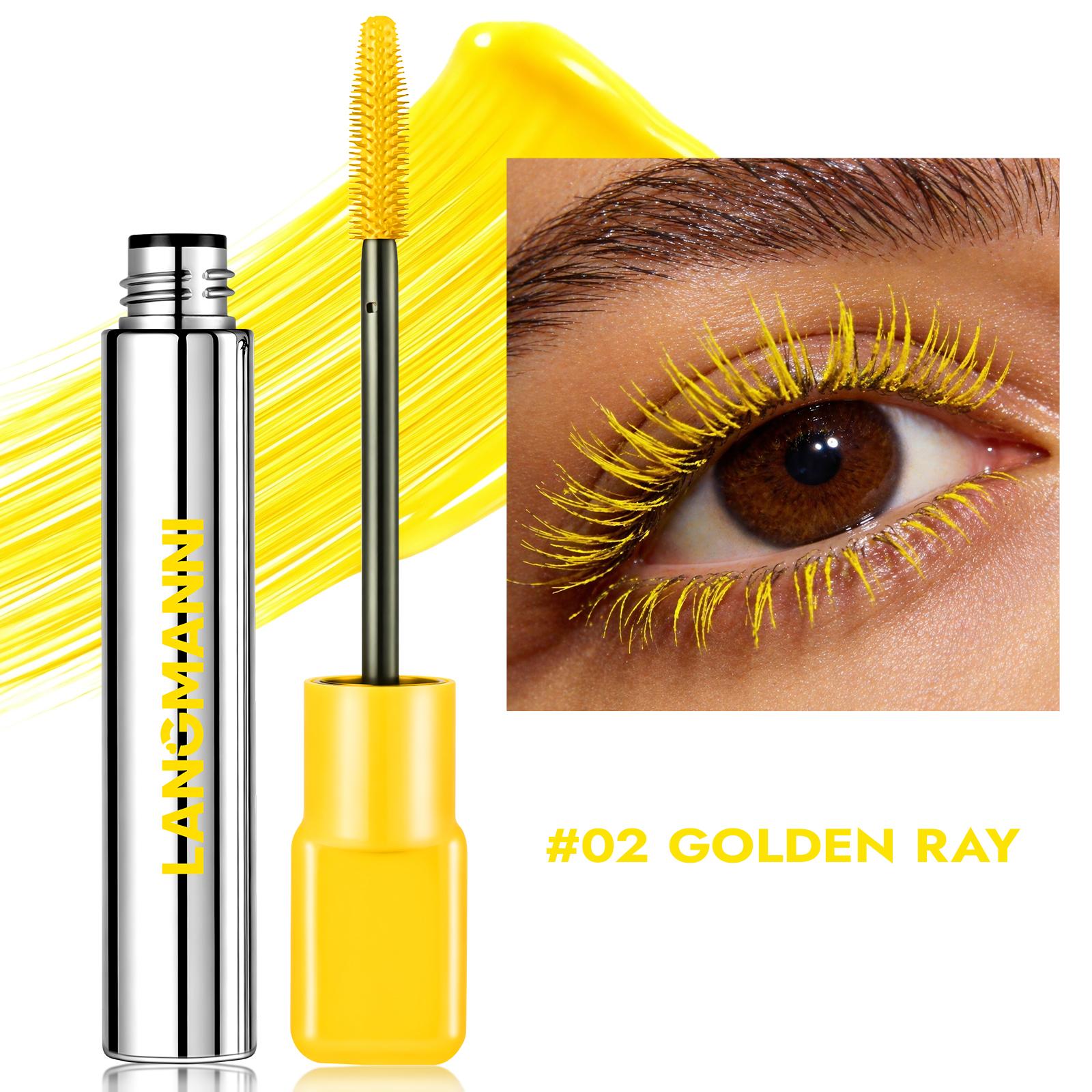 8 Kleuren Groene Mascara Dik Krullend Waterdicht Natuurlijke Wimpers Langhoudend Blauw Wit Roze Zwart Oogmake-up Koreaanse Cosmetica