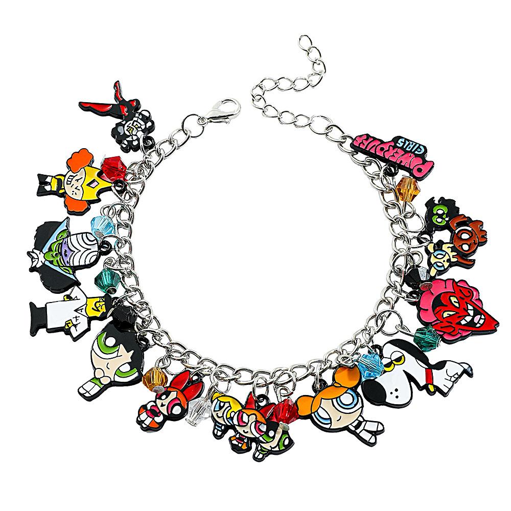 Halloween Anime Cartoon Theme Adjustable Superhero Character Bracelet Accessory