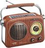Gelielim Portable Radio with FMAMSWWide FM Support, High Sensitivity, USBSD Card Support, MP3 Player, Loud Volume, USBSolar Charging, Retro Radio