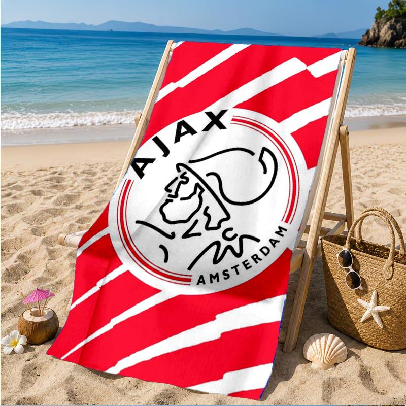 AFC Ajax Emblem Design Strandtuch, Schnelltrocknend, Pflegeleicht, Geeignet für Fitness und Strandurlaub, Sport-Essential
