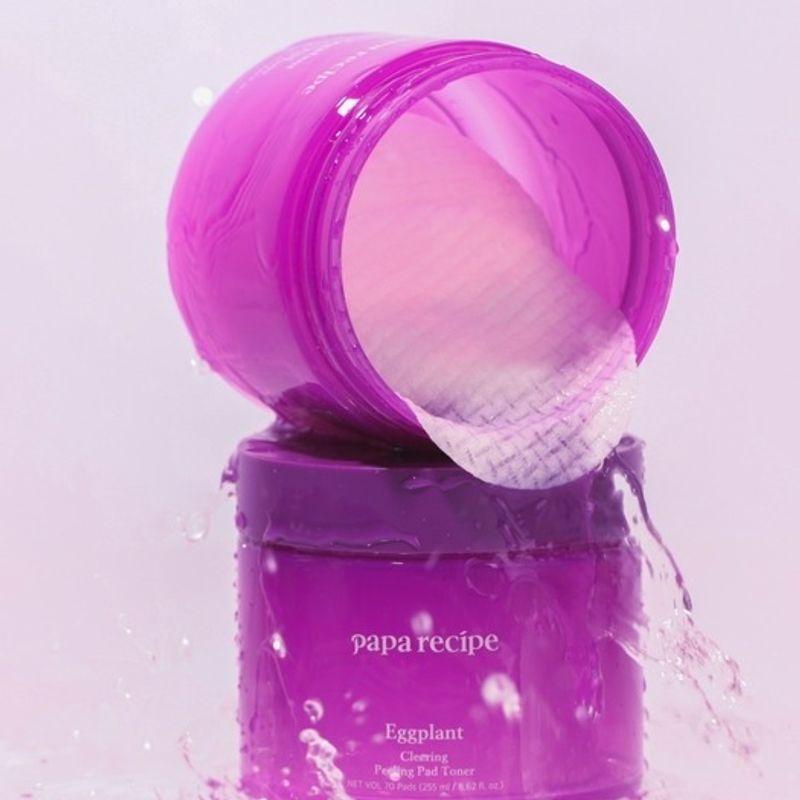 Aubergine Klärendes Peeling Pad Toner 255ml (70 Blatt)