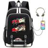 New Riman, My Hero Academy Printed Backpack Large Capacity Student School Bag USB Computer Bag