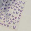 Vigorous Pink Butterfly Gradient Petal Flower Shiny Stars 5D Soft Self Adhesive Nail Art Decoration Sticker Manicure Decal DIY