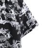 Men's Cardigan Short Sleeve Hawaiian Beach Flower Shirt Men's Turtleneck Shirt