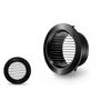 Grelha Redonda Rotativa Ajustável de ABS para Ventilação de Ar 75/100mm Ventilação de Exaustão Difusor Tampa de Ventilação de Teto Para Cozinha Banheiro
