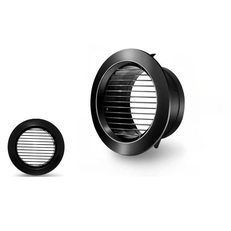 Grelha Redonda Rotativa Ajustável de ABS para Ventilação de Ar 75/100mm Ventilação de Exaustão Difusor Tampa de Ventilação de Teto Para Cozinha Banheiro
